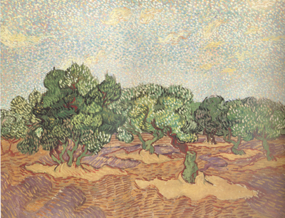 Vincent Van Gogh Olive Grove:Pale Blue Sky (nn04)